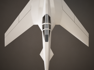 hd spaceship Model 3D