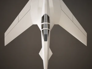 hd spaceship 3D Model