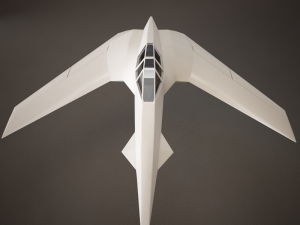 hd spaceship Model 3D