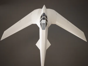hd spaceship 3D Model