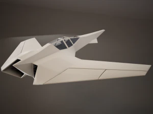 hd spaceship 3D Model