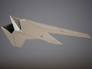 hd spaceship 3D Model