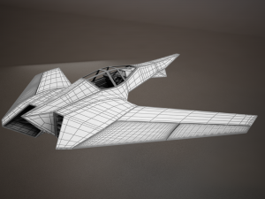 hd spaceship Model 3D