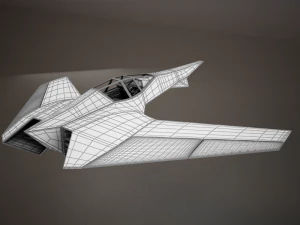 hd spaceship 3D Model