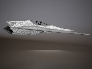 hd spaceship Model 3D
