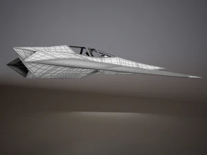 hd spaceship 3D Model