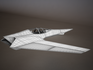 hd spaceship Model 3D