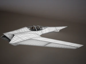 hd spaceship 3D Model