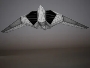 hd spaceship 3D Model