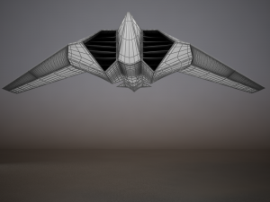 hd spaceship Model 3D
