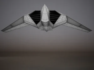 hd spaceship 3D Model
