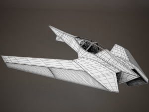 hd spaceship Model 3D