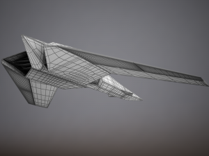 hd spaceship Model 3D