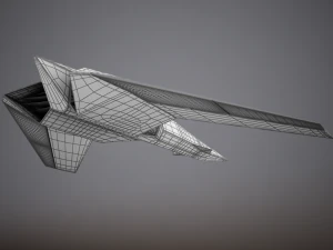 hd spaceship 3D Model