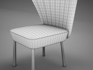 old modern chair 3D Model
