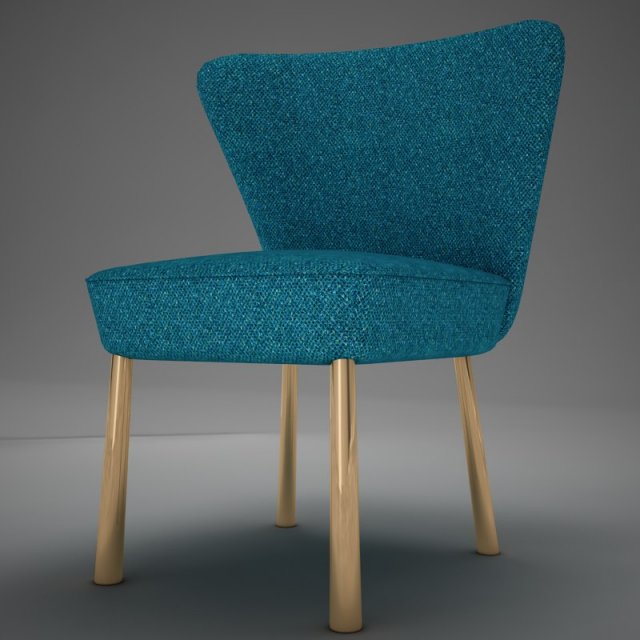 old modern chair 3D Model .c4d .max .obj .3ds .fbx .stl .blend 