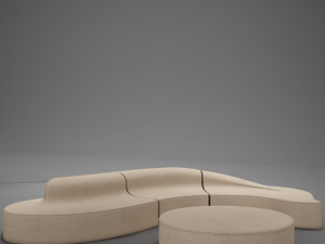 3d ultra modern club sofa model 3D Модель