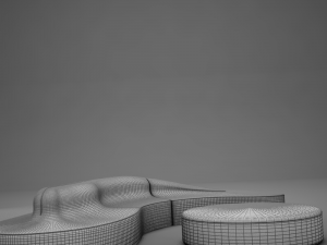 3d ultra modern club sofa model 3D Model