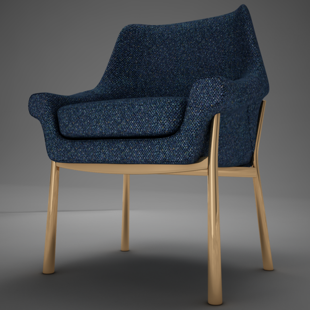 old modern chair Modello 3D .c4d .max .obj .3ds .fbx .stl .blend 