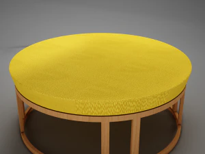 3d classic 60s wood coffee table 3D Model