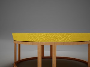 3d classic 60s wood coffee table 3Dモデル