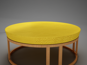 3d classic 60s wood coffee table 3Dモデル