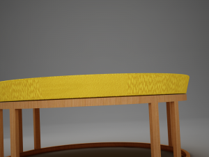 3d classic 60s wood coffee table 3Dモデル