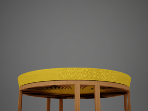 3d classic 60s wood coffee table 3Dモデル