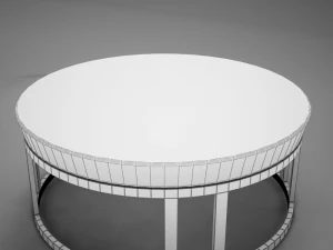 3d classic 60s wood coffee table 3D Model