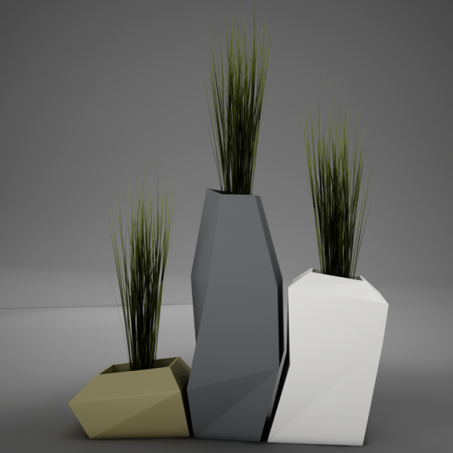 modern plant living 3D Model .c4d .max .obj .3ds .fbx .stl .blend 