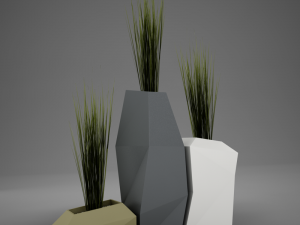 modern plant living 3D Model