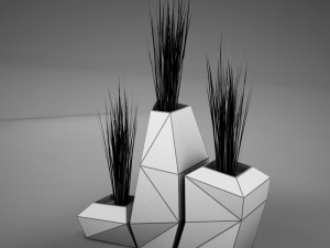 modern plant living 3D Model