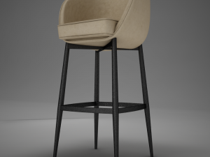 hd modern bar stoolmax 3D Model