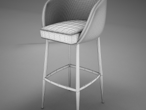 hd modern bar stoolmax 3D Model