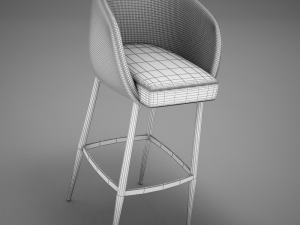 hd modern bar stoolmax 3D Model