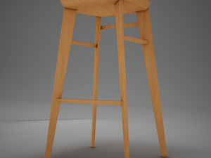 modern kitchen chair 3D Model