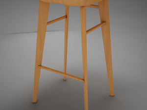 modern kitchen chair Modello 3D