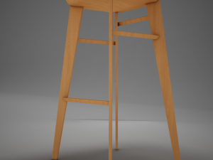 modern kitchen chair Modello 3D