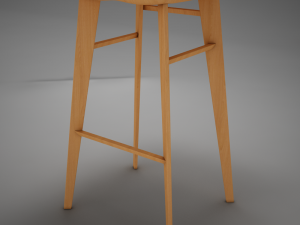 modern kitchen chair Modello 3D