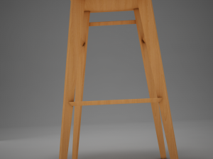 modern kitchen chair Modello 3D