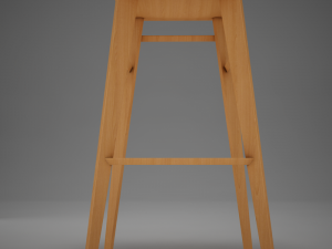 modern kitchen chair Modello 3D