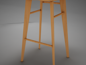 modern kitchen chair Modello 3D