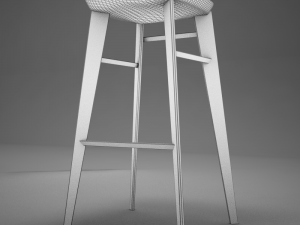 modern kitchen chair Modello 3D