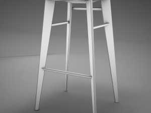 modern kitchen chair Modello 3D