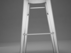 modern kitchen chair Modello 3D