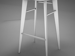 modern kitchen chair Modello 3D
