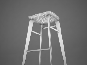 modern kitchen chair Modello 3D