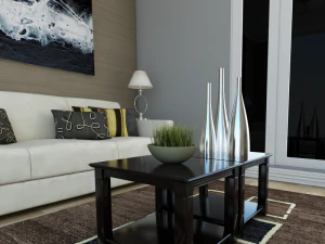 sala de estar cl&aacute;ssica em alta defini&ccedil;&atilde;o 5 Modelo 3D