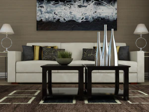 sala de estar cl&aacute;ssica em alta defini&ccedil;&atilde;o 5 Modelo 3D