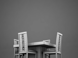 dinning white Modelo 3D